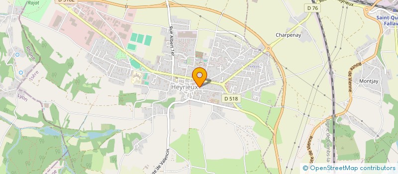 localisation de l'entreprise MADAME JOSIANE GIAMPIETRI  HEYRIEUX