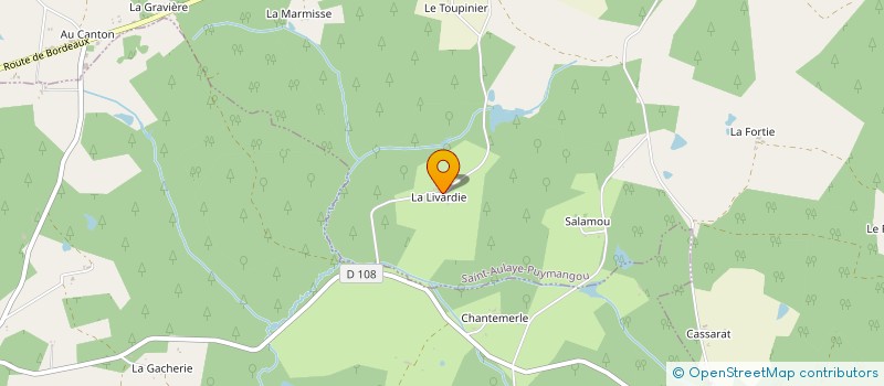 localisation de l'entreprise MADAME JOSIANE GOURON  ECHOURGNAC