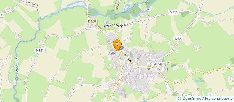 localisation de l'entreprise MADAME JOSIANE GRESSENT  BALLON-SAINT MARS