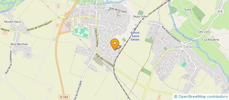 localisation de l'entreprise MADAME JOSIANE GUILLAUME  ECHIRE