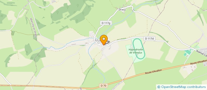 localisation de l'entreprise MADAME JOSIANE GUILLIER  MARCILLY-ET-DRACY