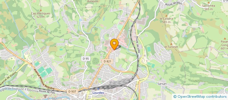 localisation de l'entreprise MADAME JOSIANE GUTTIEREZ à LOURDES