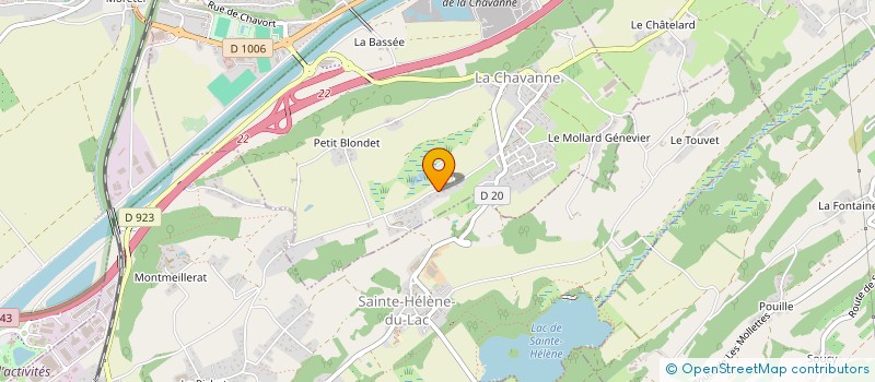 localisation de l'entreprise MADAME JOSIANE HANNEQUART  LA CHAVANNE