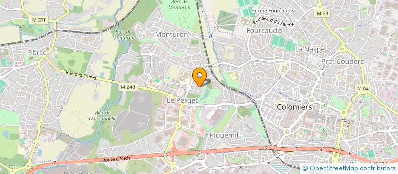 localisation de l'entreprise MADAME JOSIANE HAUROGNE à COLOMIERS