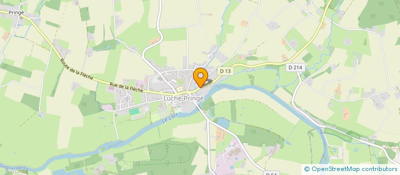 localisation de l'entreprise MADAME JOSIANE HEURTAUX  LUCHE-PRINGE