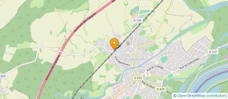 localisation de l'entreprise MADAME JOSIANE HUCK  DRUSENHEIM