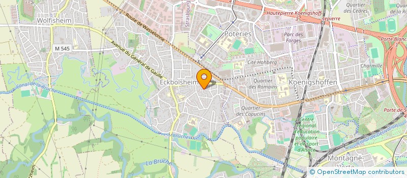 localisation de l'entreprise MADAME JOSIANE HUGOUD  ECKBOLSHEIM