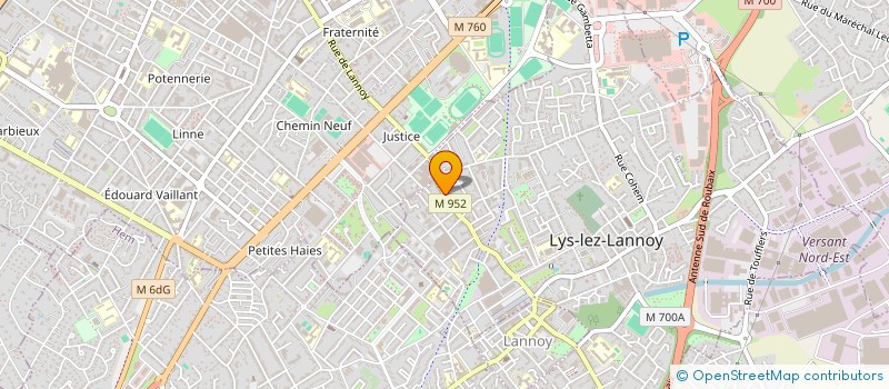 localisation de l'entreprise MADAME JOSIANE IVANOWICH HOUDINET  LYS-LEZ-LANNOY