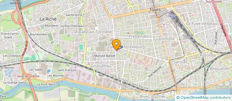 localisation de l'entreprise MADAME JOSIANE JACQUEMIN  TOURS