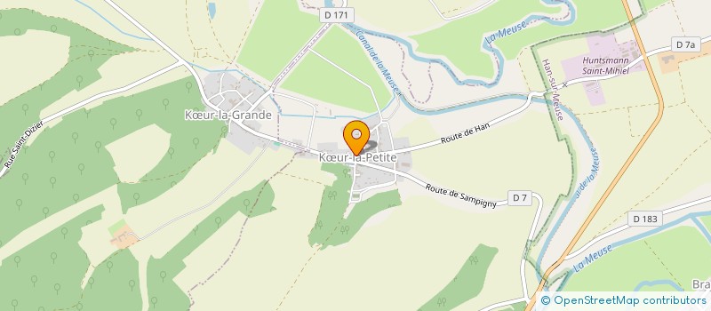 localisation de l'entreprise MADAME JOSIANE KUNTZ à KŒUR-LA-PETITE