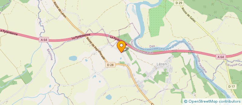 localisation de l'entreprise MADAME JOSIANE LABARTHE  LEREN