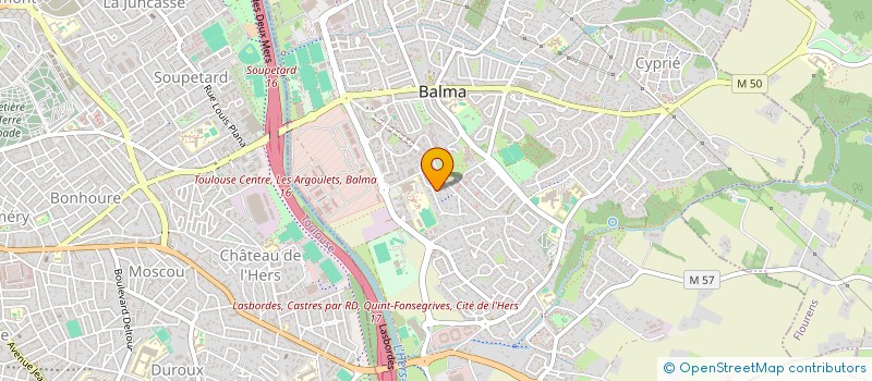 localisation de l'entreprise MADAME JOSIANE LABAT à BALMA