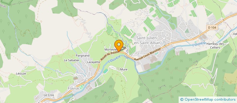 localisation de l'entreprise MADAME JOSIANE LAFLEUR  FLAVIAC