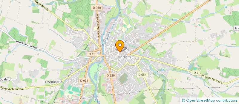 localisation de l'entreprise MADAME JOSIANE LAGARDE  CONDOM