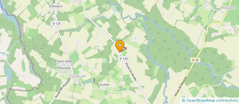 localisation de l'entreprise MADAME JOSIANE LAMARQUE  TOUJOUSE