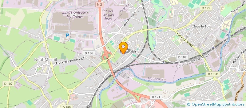 localisation de l'entreprise MADAME JOSIANE LANGLET à MAUBEUGE