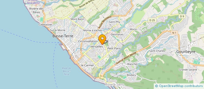 localisation de l'entreprise MADAME JOSIANE LAURENT  BASSE-TERRE