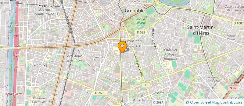 localisation de l'entreprise MADAME JOSIANE LE BOULAIRE  GRENOBLE