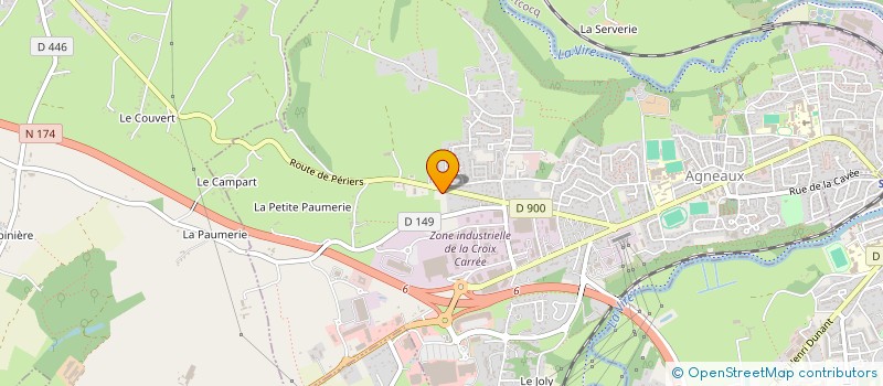 localisation de l'entreprise MADAME JOSIANE LE FORESTIER  AGNEAUX