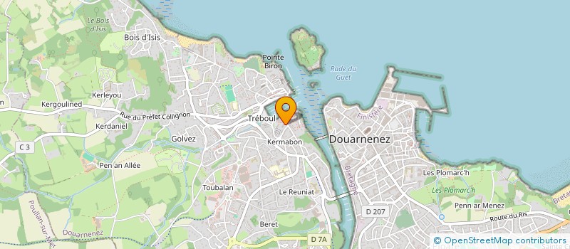 localisation de l'entreprise MADAME JOSIANE LE GALL  DOUARNENEZ