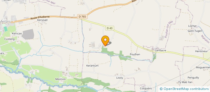 localisation de l'entreprise MADAME JOSIANE LE GUELLEC  POULLAN-SUR-MER