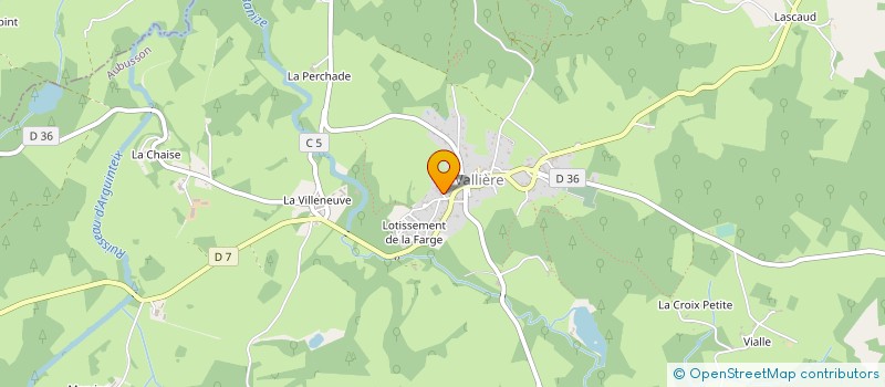 localisation de l'entreprise MADAME JOSIANE LE MERRER à VALLIERE