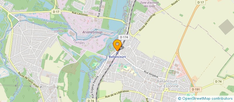 localisation de l'entreprise MADAME JOSIANE LECLERCQ  BALLANCOURT-SUR-ESSONNE