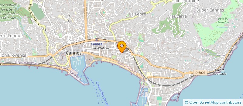 localisation de l'entreprise MADAME JOSIANE LEFEBVRE à CANNES