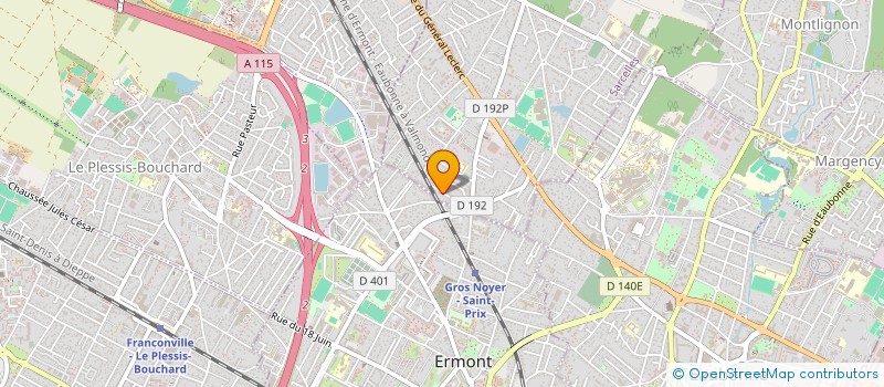 localisation de l'entreprise MADAME JOSIANE LEFORT à SAINT-PRIX
