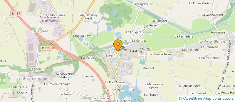 localisation de l'entreprise MADAME JOSIANE LEGEARD à HEDE-BAZOUGES