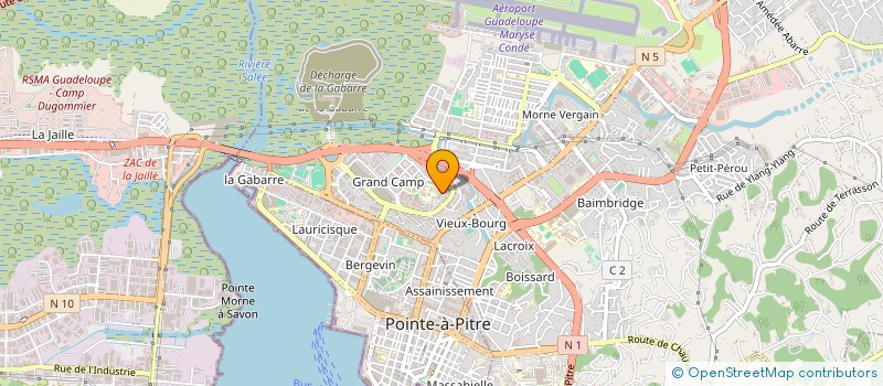 localisation de l'entreprise MADAME JOSIANE LETCHOUMY  LES ABYMES