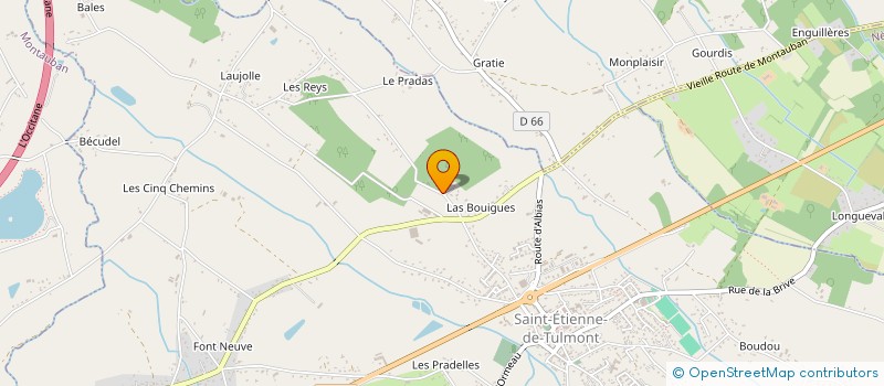 localisation de l'entreprise MADAME JOSIANE LOUDES  SAINT-ETIENNE-DE-TULMONT