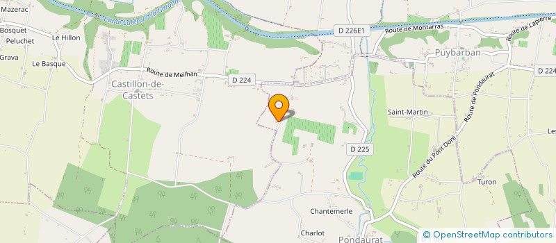 localisation de l'entreprise MADAME JOSIANE LOUSTALOT  PONDAURAT