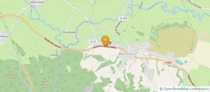 localisation de l'entreprise MADAME JOSIANE MALAVAL  BERTHOLENE