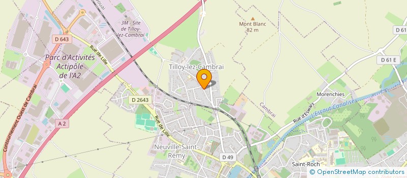 localisation de l'entreprise MADAME JOSIANE MARQUAILLE  TILLOY-LEZ-CAMBRAI