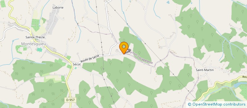 localisation de l'entreprise MADAME JOSIANE MARTEL  MONTESQUIEU