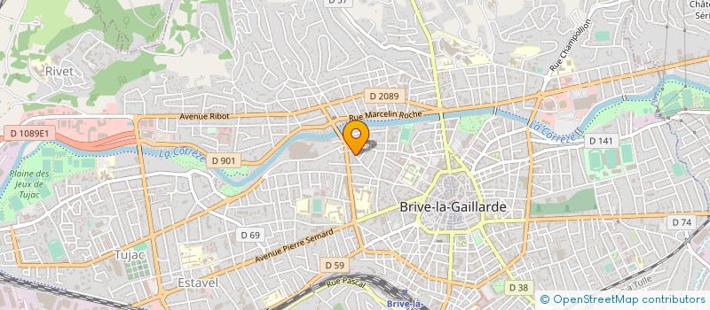 localisation de l'entreprise MADAME JOSIANE MARTY à BRIVE-LA-GAILLARDE