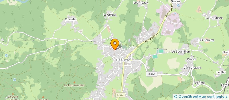 localisation de l'entreprise MADAME JOSIANE MASSON à BEAUZAC