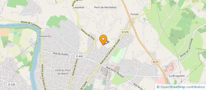 localisation de l'entreprise MADAME JOSIANE MAURICETTE PILATI  VILLENEUVE-SUR-LOT