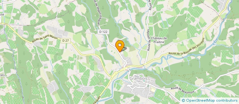 localisation de l'entreprise MADAME JOSIANE MERCADIE  GRAMBOIS