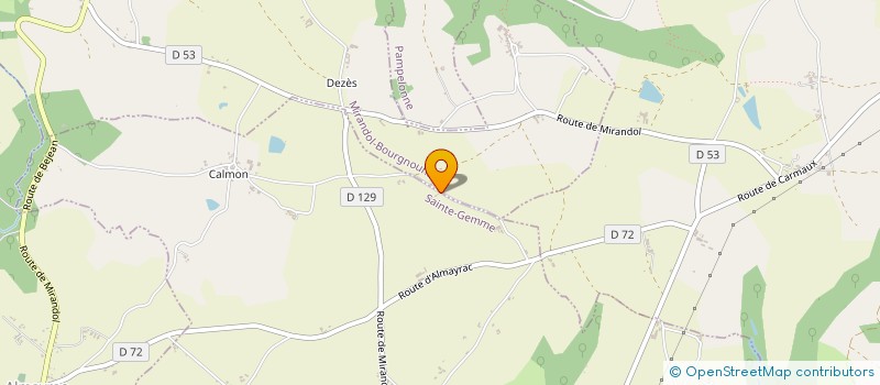 localisation de l'entreprise MADAME JOSIANE MIAILHE  SAINTE-GEMME