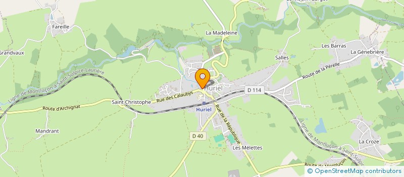 localisation de l'entreprise MADAME JOSIANE MICHEAU à HURIEL