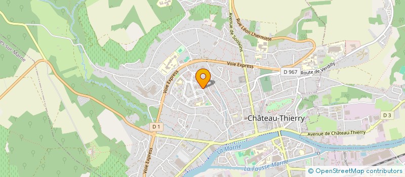 localisation de l'entreprise MADAME JOSIANE MIEL à CHATEAU-THIERRY