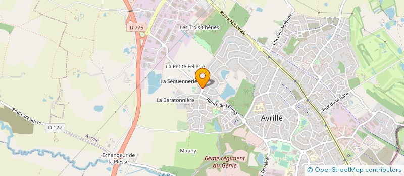 localisation de l'entreprise MADAME JOSIANE MONNIER à AVRILLE