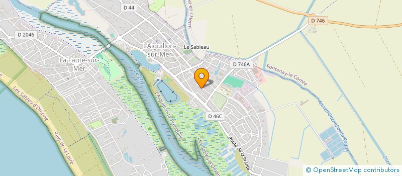 localisation de l'entreprise MADAME JOSIANE MONSOUR  L'AIGUILLON-LA-PRESQU'ILE