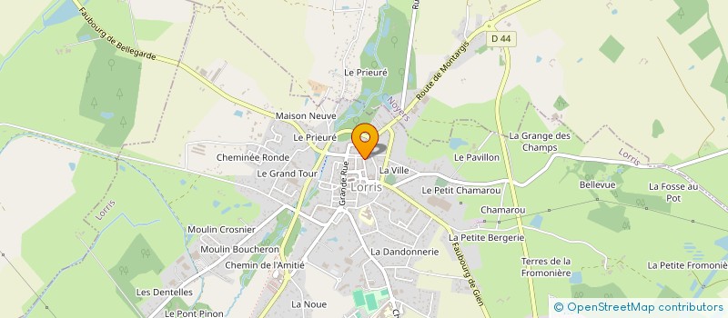 localisation de l'entreprise MADAME JOSIANE MORLET  LORRIS
