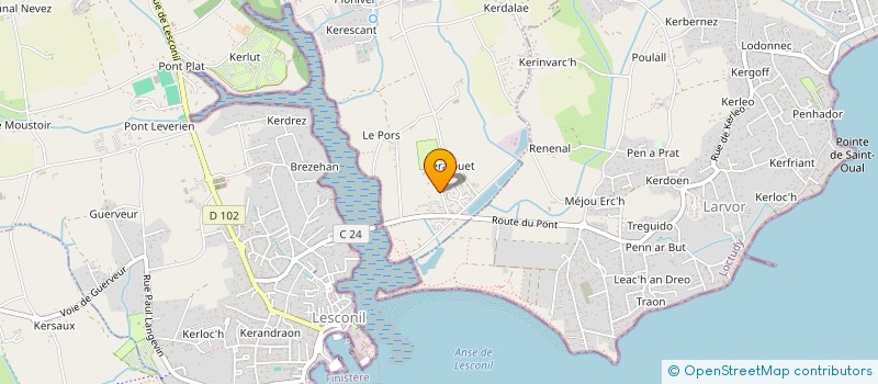 localisation de l'entreprise MADAME JOSIANE MORVAN  PLOBANNALEC-LESCONIL