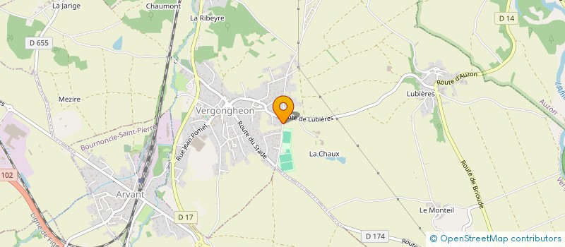 localisation de l'entreprise MADAME JOSIANE MOUSQUEY  VERGONGHEON