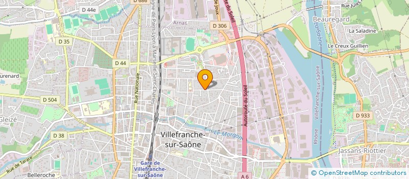 localisation de l'entreprise MADAME JOSIANE OGBONE  VILLEFRANCHE-SUR-SAONE