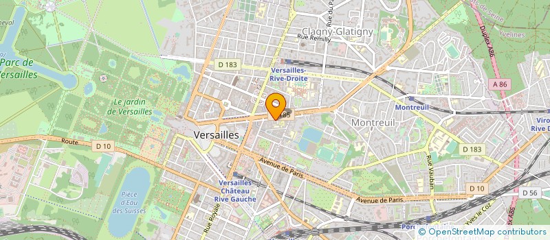 localisation de l'entreprise MADAME JOSIANE OLEOTTO à VERSAILLES